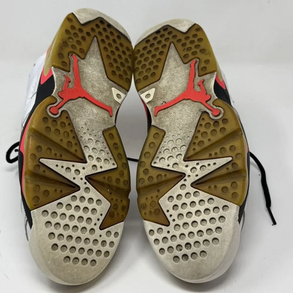 Nike Air Jordan 6 Retro Low Sneakers Shoes Mens 10.5 White Infrared Black 304401
